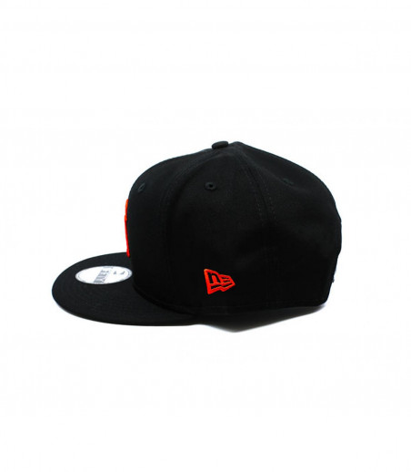 New Era gorra snapback NY negro rojo